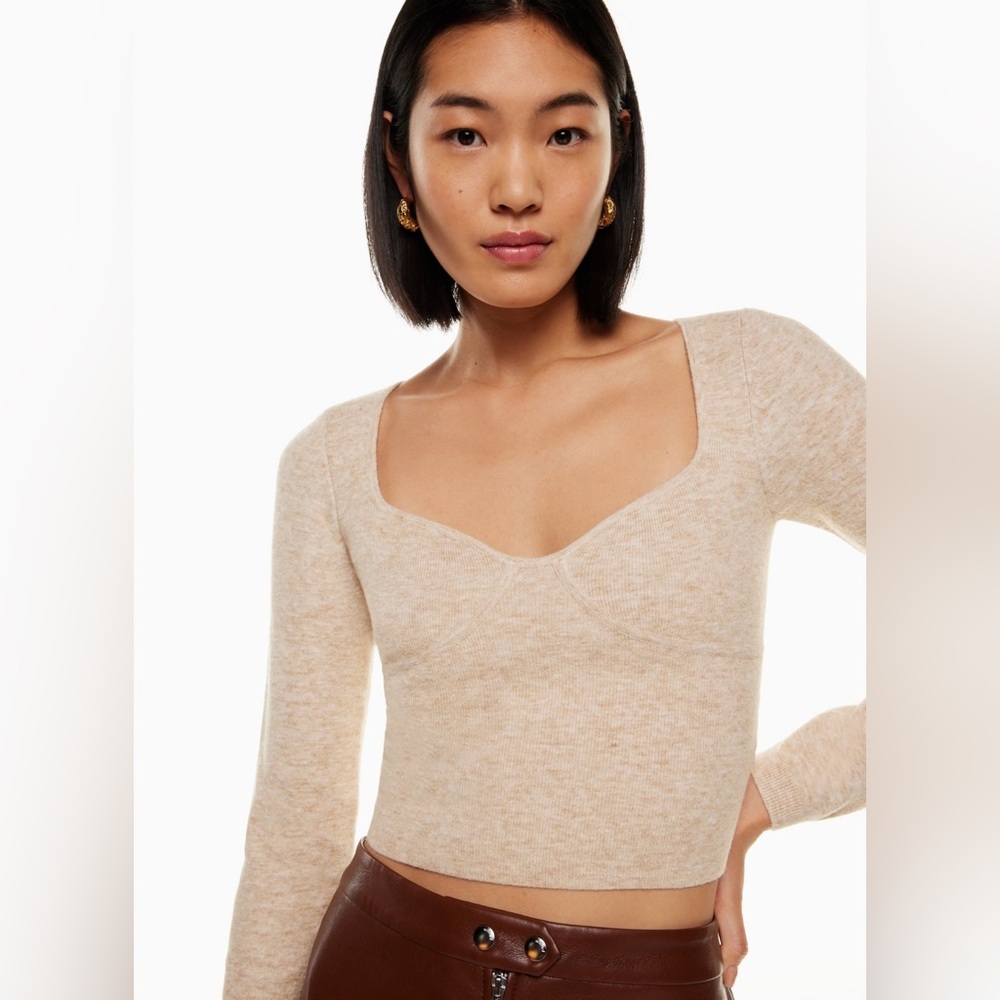 Aritzia Heather Birch Wilfred Greer Sweater xs